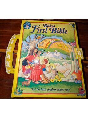 Baby's First Bible with Yellow Handle - Children's Illustrated Bible Book